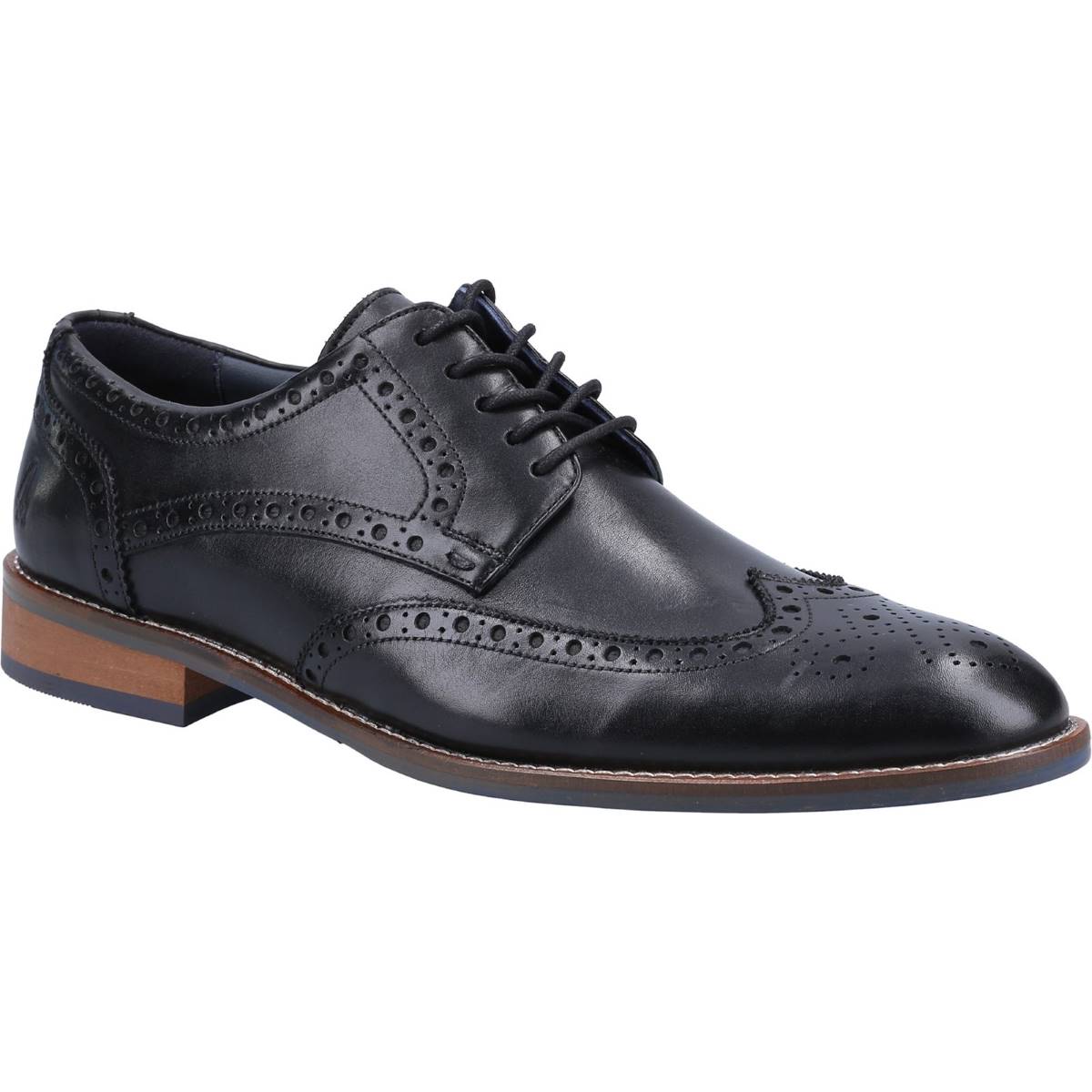 Hush Puppies Dustin Brogue Black Mens formal shoes HP-36819-68803 in a Plain Leather in Size 11